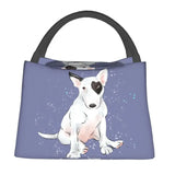 Bull Terrier Heart Patch Lunch Bag Insulated Cooler Thermal Bento