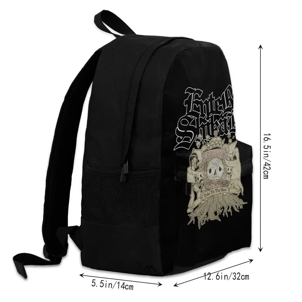 Enter Shikari 'Take To The Skies' Large Capacity Backpack School Gym Tote Bag