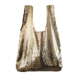 Sequins Japanese-style Handbags Totes Women Art Retro Vest Bags Small Clutch Bag