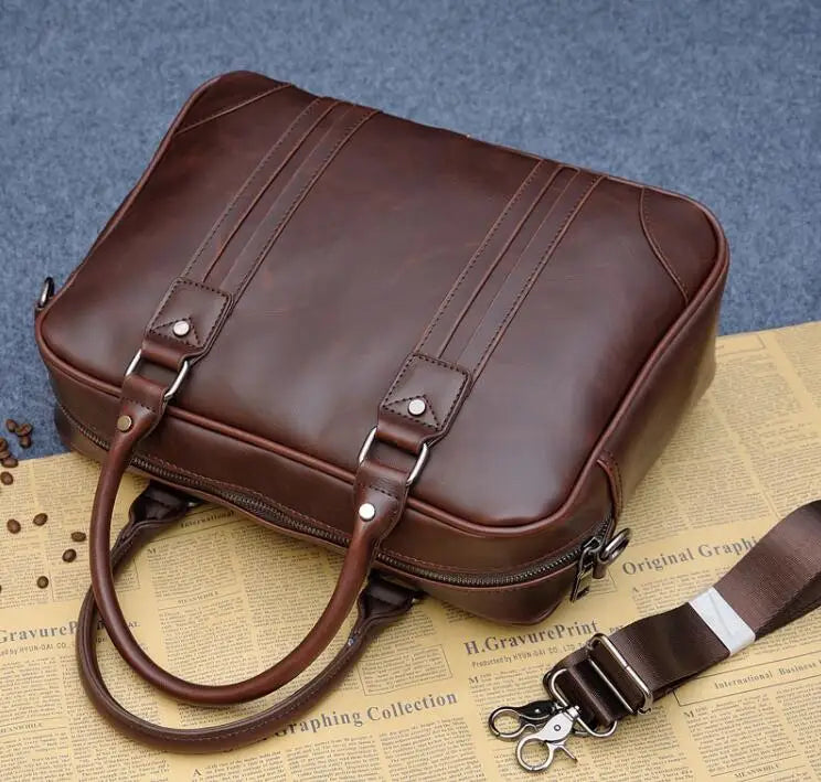 Men's Business Messenger Bag Shoulder Computer Briefcase