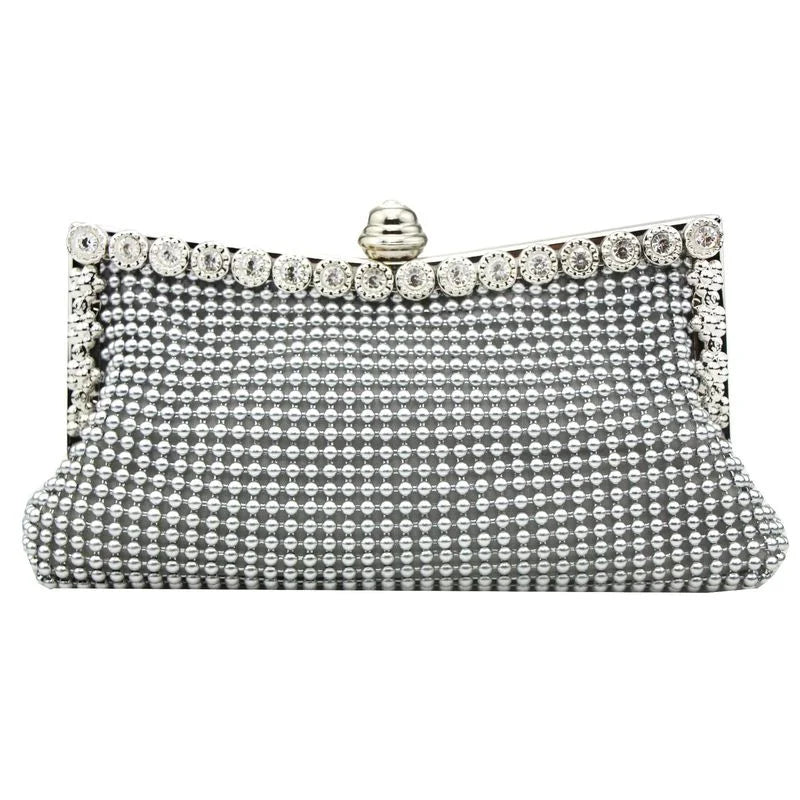 Glitter Bead Evening Clutch Vintage Bridal Purse