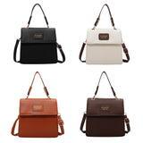 Women PU Leather Shoulder Bag Retro Mini Crossbody Bags Messenger Bag