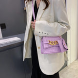 Vintage PU Solid Large Capacity Women Shoulder Bag