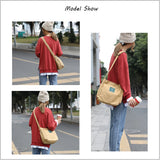 Casual Canvas Crossbody Bag for Women Large Capacity