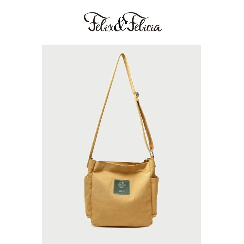 Casual Canvas Crossbody Bag for Women Large Capacity
