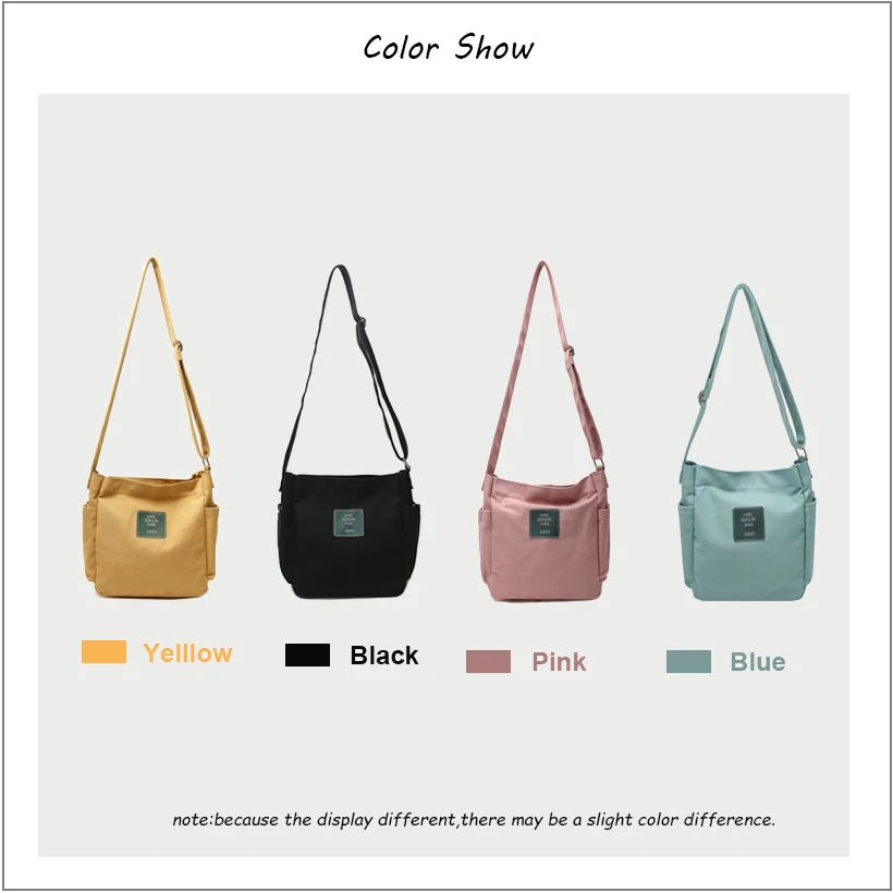 Casual Canvas Crossbody Bag for Women Large Capacity