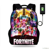 Fortnite Games Backpack 16' Children School Bags Boys Girls Primary Backpack