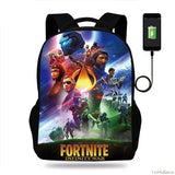 Fortnite Games Backpack 16' Children School Bags Boys Girls Primary Backpack