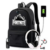 USB Charging Travel Canvas Backpack for Teenagers Boys