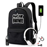 USB Charging Travel Canvas Backpack for Teenagers Boys