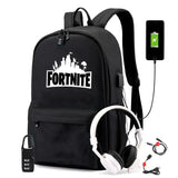 USB Charging Travel Canvas Backpack for Teenagers Boys