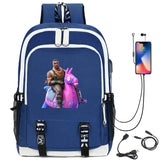Cartoon Printing Student bag USB Charging Listen to Music Schoolbag