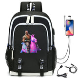 Cartoon Printing Student bag USB Charging Listen to Music Schoolbag