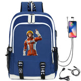 Waterproof USB Charging Schoolbag Boys Girls Outdoor Travel Backpack