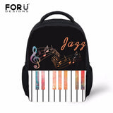 12 inch Piano Music Printed Toddler Backpack Children School Bags