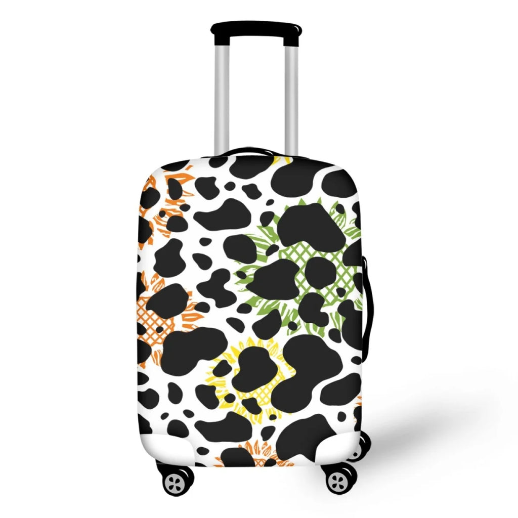 Camouflage Sunflower Print Airplane Travel Accessories Luggage Cover Protector