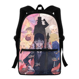 Wednesday Addams Backpack Cartoon Girl Print Student TV Series Schoolbag