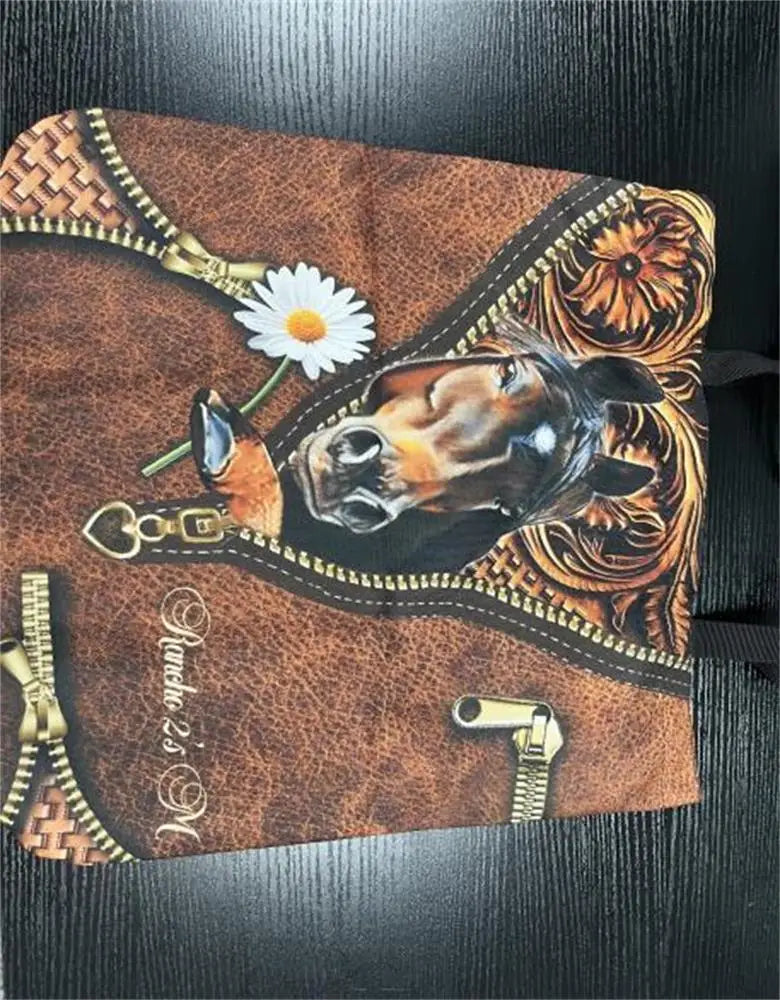 Cartoon Mushroom Printed Tote Outdoor Women Shoulder Bag