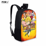 Cartoon The Seven Deadly Sins School Backpack for Students