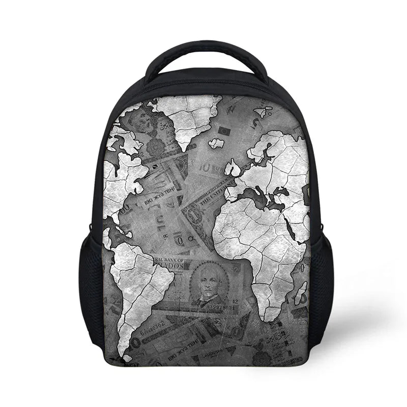 Kids Mini School Bags Map Girl Children Book Bags Preschool Kindergarten
