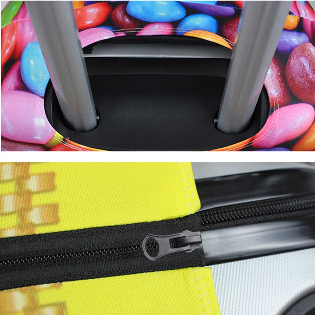 Maple Leaf Print Travel Luggage Case Elastic Stretchable Dust Bag