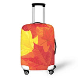 Maple Leaf Print Travel Luggage Case Elastic Stretchable Dust Bag