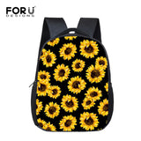 Sunflower Print Preschool Nursery School Bag for Kids