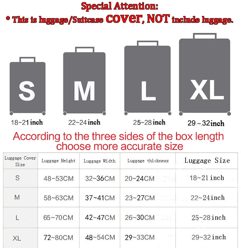 Red Cloud Luggage Cover Scratch-Resistant Case