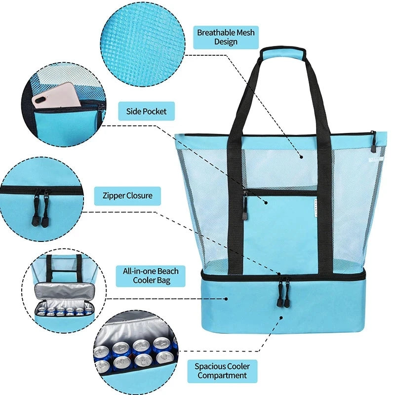 16 Colors Women Summer Waterproof Large Capacity Tote Handbag