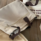 Casual Canvas Women Shoulder Bag Large Capacity Female Handbag