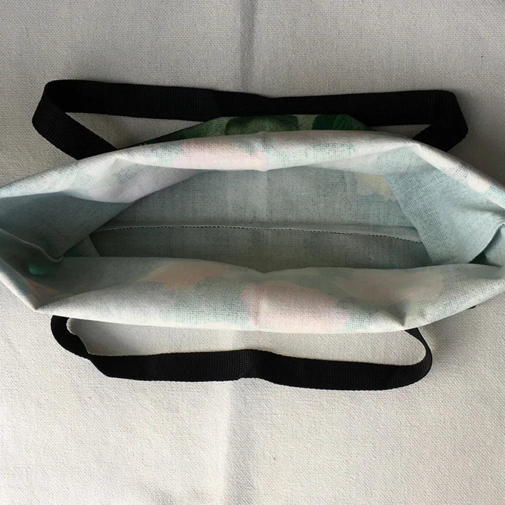 Cat Print Fabric Foldable Shopping Bag for Women