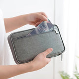 Family Travel Wallet Passport Holder Waterproof Document Organizer