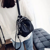 Women Leather Backpack Female Shoulder Bag High Travel Bag
