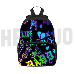 3D Lil Peep Backpack Waterproof Funny Bags Laptop School Bag