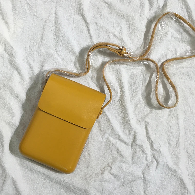 PU Leather Women Messenger Bag Small Crossbody Handbag