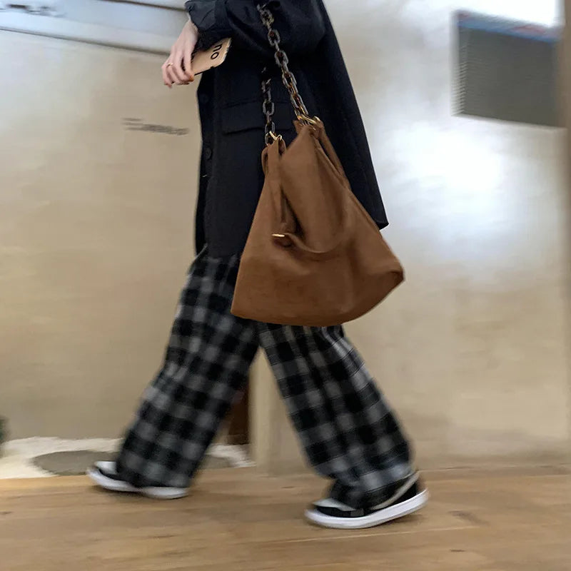 Acrylic Suede One Shoulder Messenger Bag Large Capacity Handbag Women