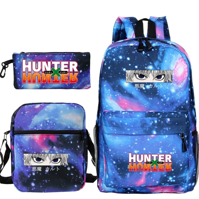 HUNTER X HUNTER Printed Backpack Laptop Shoulder Bag Mochilas