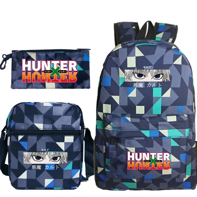 HUNTER X HUNTER Printed Backpack Laptop Shoulder Bag Mochilas