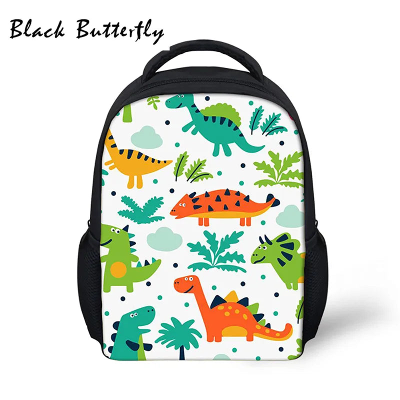 Dinosaur Pattern Kids School Bag Student Book Bag 3-8 Years