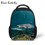 Kids School Bags Shark Ocean Pattern Student-Bags Children Book Bag