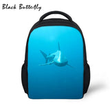 Kids School Bags Shark Ocean Pattern Student-Bags Children Book Bag