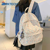 Floral Printed School Backpack Large Capacity Bookbag