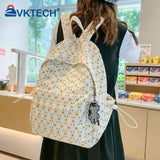 Floral Printed School Backpack Large Capacity Bookbag