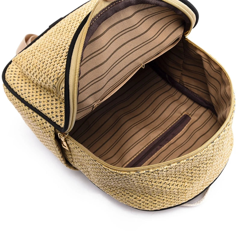 Boho Woven Backpack Purse Bag for Women Beach Handbag