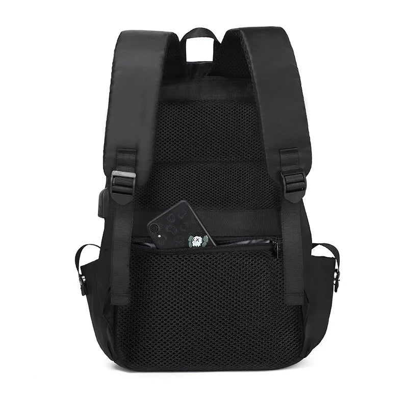 Waterproof Printing Schoolbag USB Computer Bag