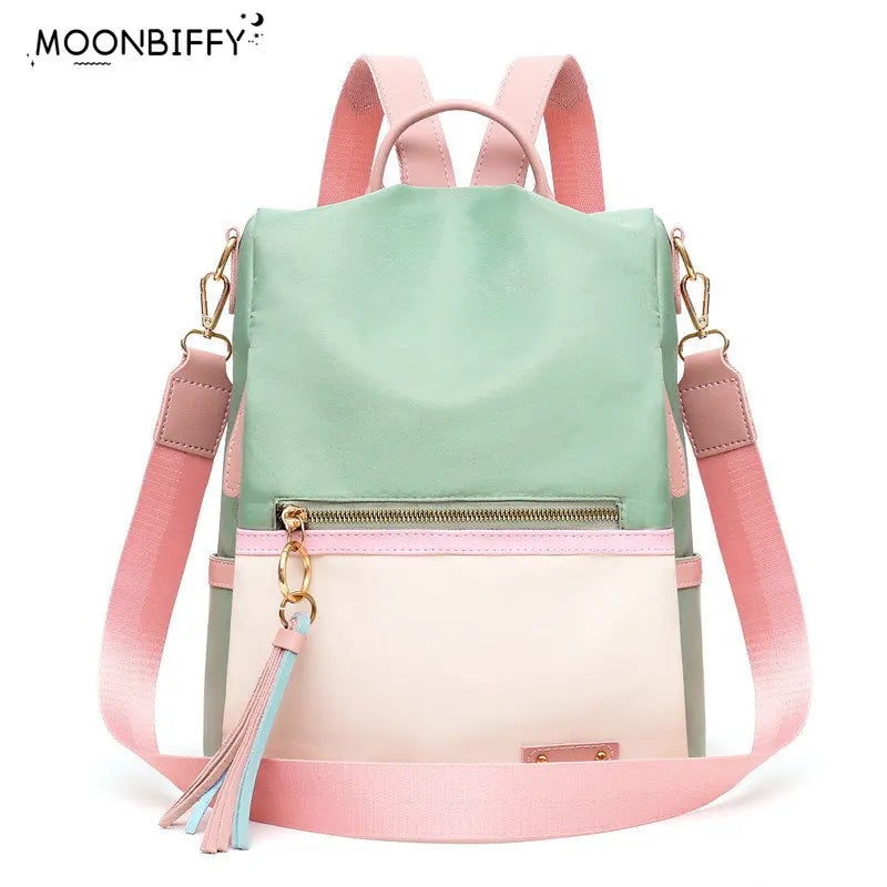Women's Candy Shoulder Bag Oxford Cloth School Backpack