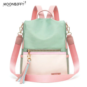 Women's Candy Shoulder Bag Oxford Cloth School Backpack