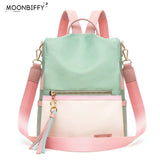 Women's Candy Shoulder Bag Oxford Cloth School Backpack