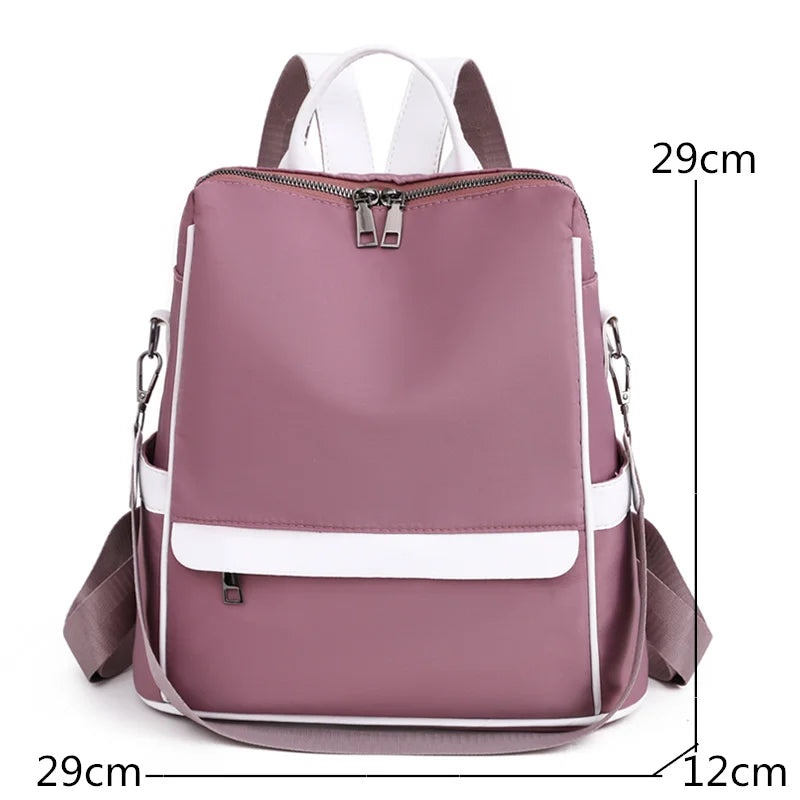Waterproof Oxford Cloth Backpack for Women Girls School Bags Casual Travel