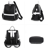 Waterproof Oxford Cloth Backpack for Women Girls School Bags Casual Travel